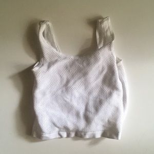 Crop top fishnet shirt